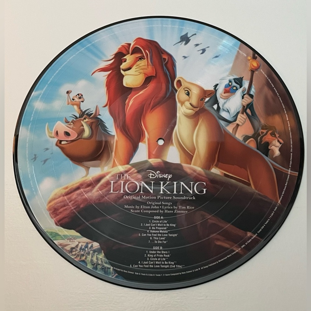 SALE! Lion King Vinyl Record - Picture 3 of 6